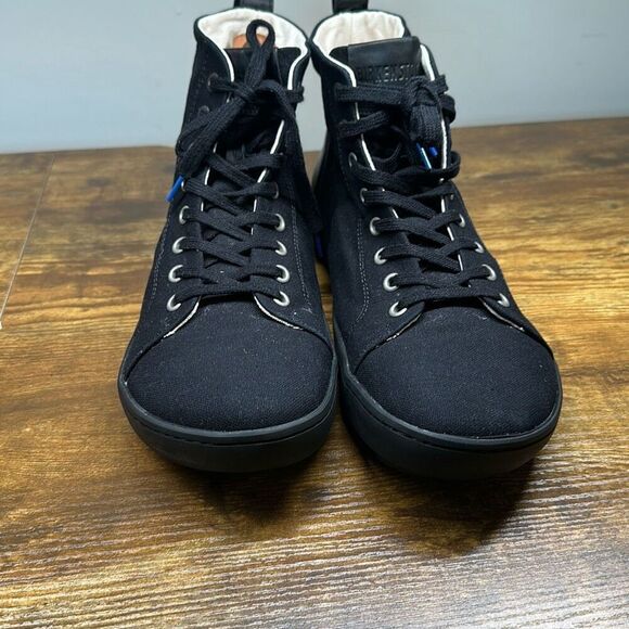 Birkenstock Hi Top Sneakers Men’s 10 Tennis Shoes Canvas Leather Skater - Picture 3 of 11